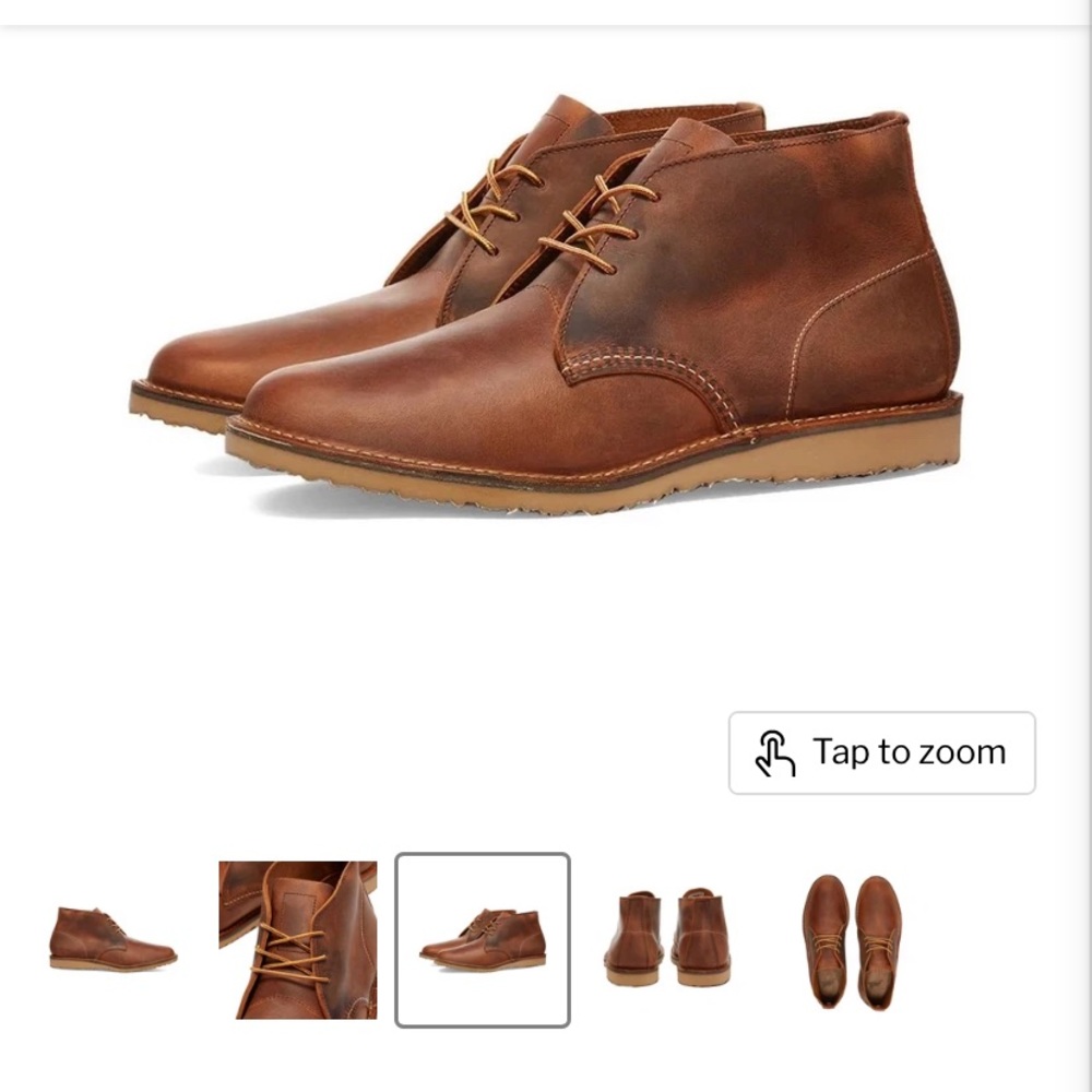 Red Wing Chukka Boots size 10 M